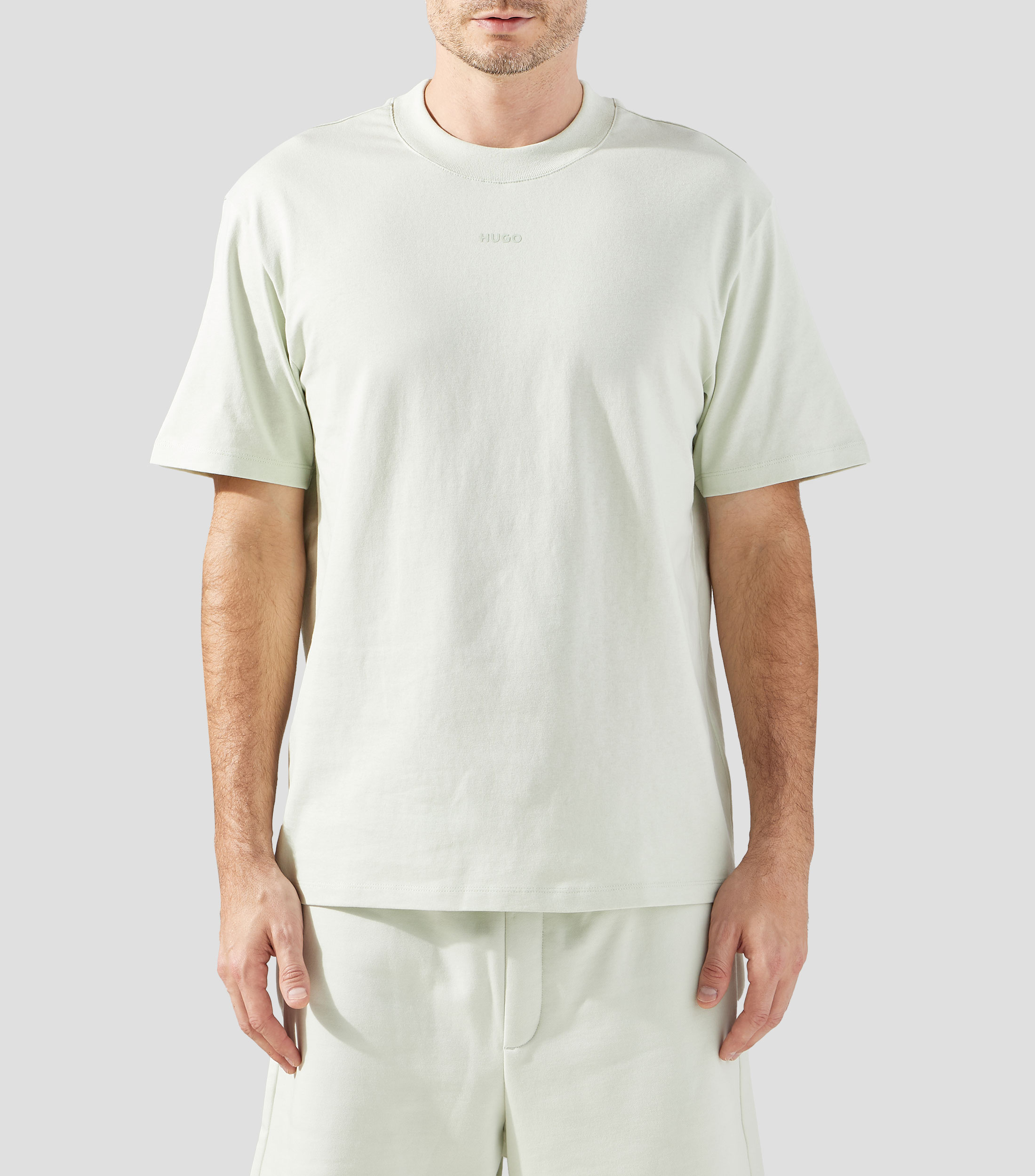 Playera cuello redondo manga corta lisa Hombre